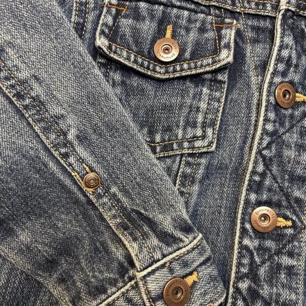 Oshkosh Genuine Kids 3T Denim Jacket Kids Blue Jean Jacket Button Front
